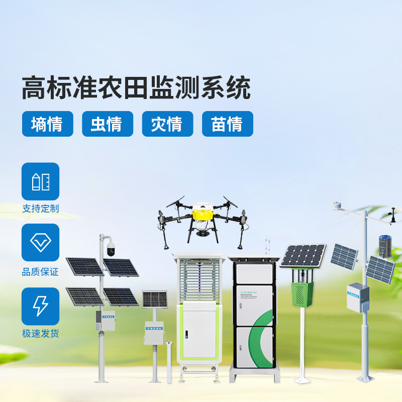 農業物聯網四情監測系統，各個設備互相配合共同構筑高標準農田